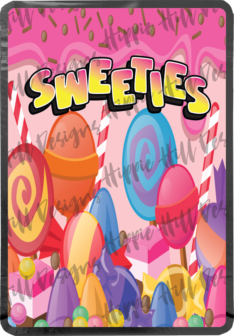 Sweeties custom printed mylar bag