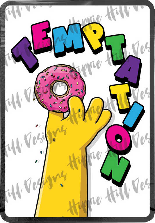 Temptation custom printed mylar bag