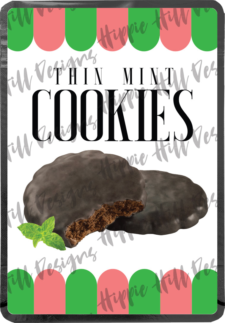 Thin Mint Cookies custom printed mylar bag