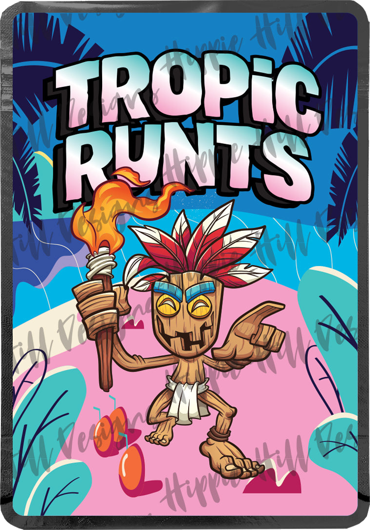 Tropic Runts custom printed mylar bag