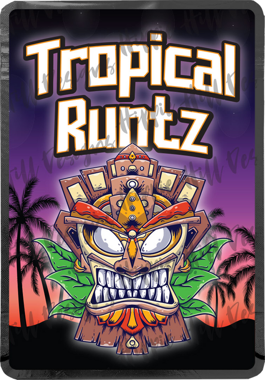 Tropical Runtz custom printed mylar bag