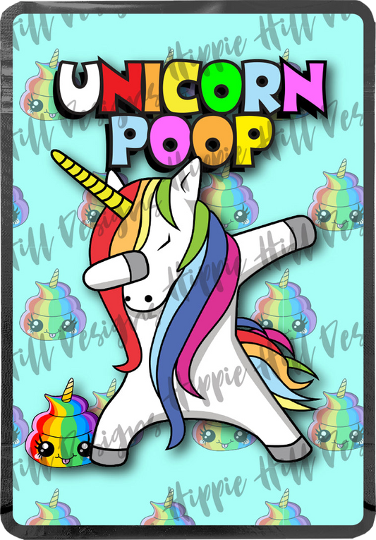 Unicorn Poop custom printed mylar bag