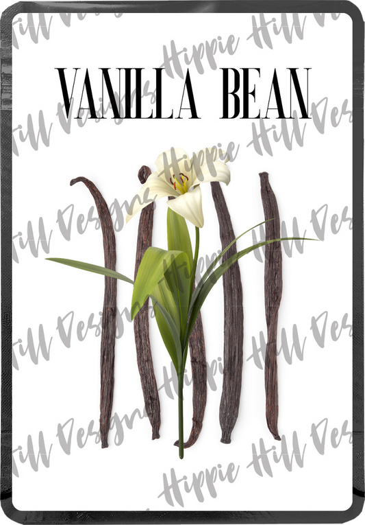 Vanilla Bean custom printed mylar bag