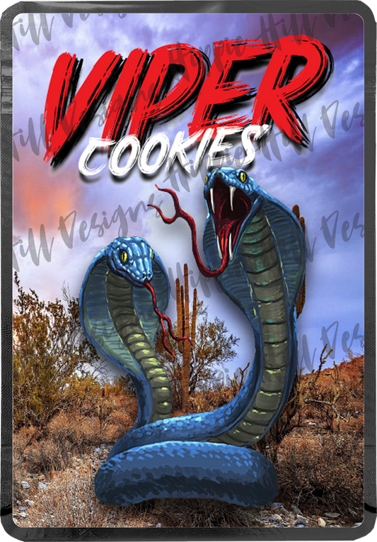 Viper Cookies custom printed mylar bag