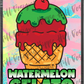 Watermelon Gelato custom printed mylar bag