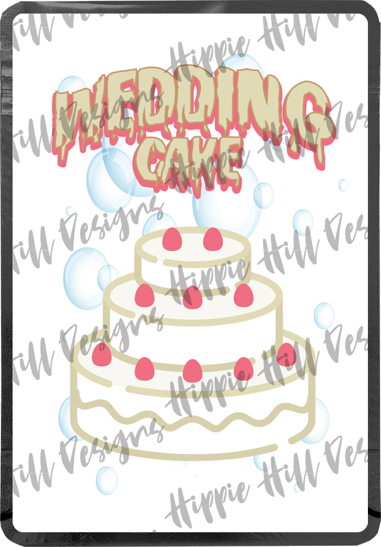 Wedding Cake custom printed mylar bag