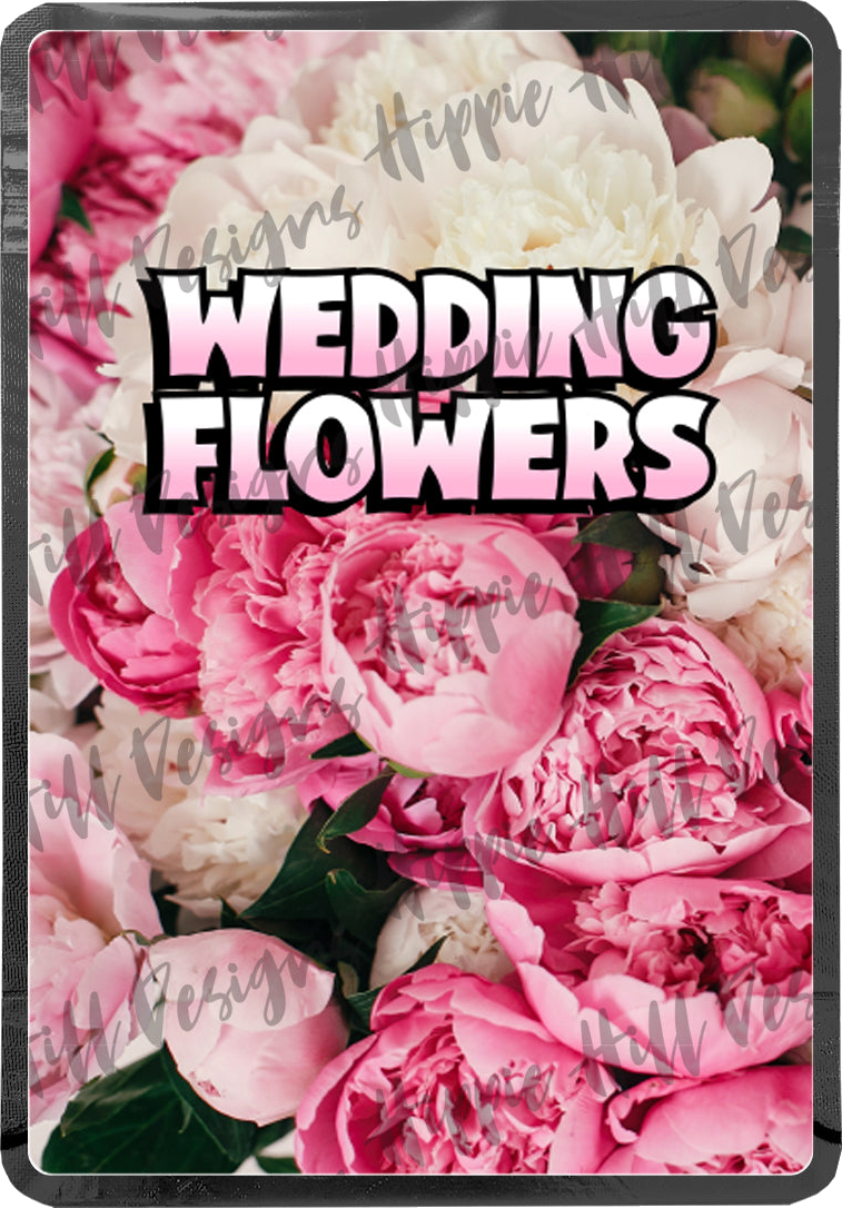 Wedding Flowers custom printed mylar bag