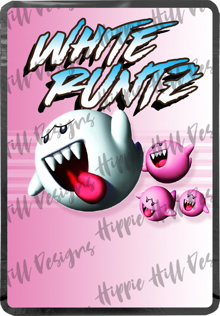 White Runts V2. custom printed mylar bag