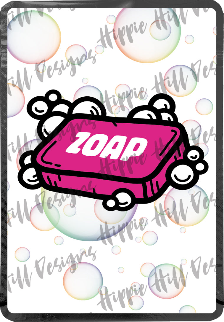Zoap custom printed mylar bag